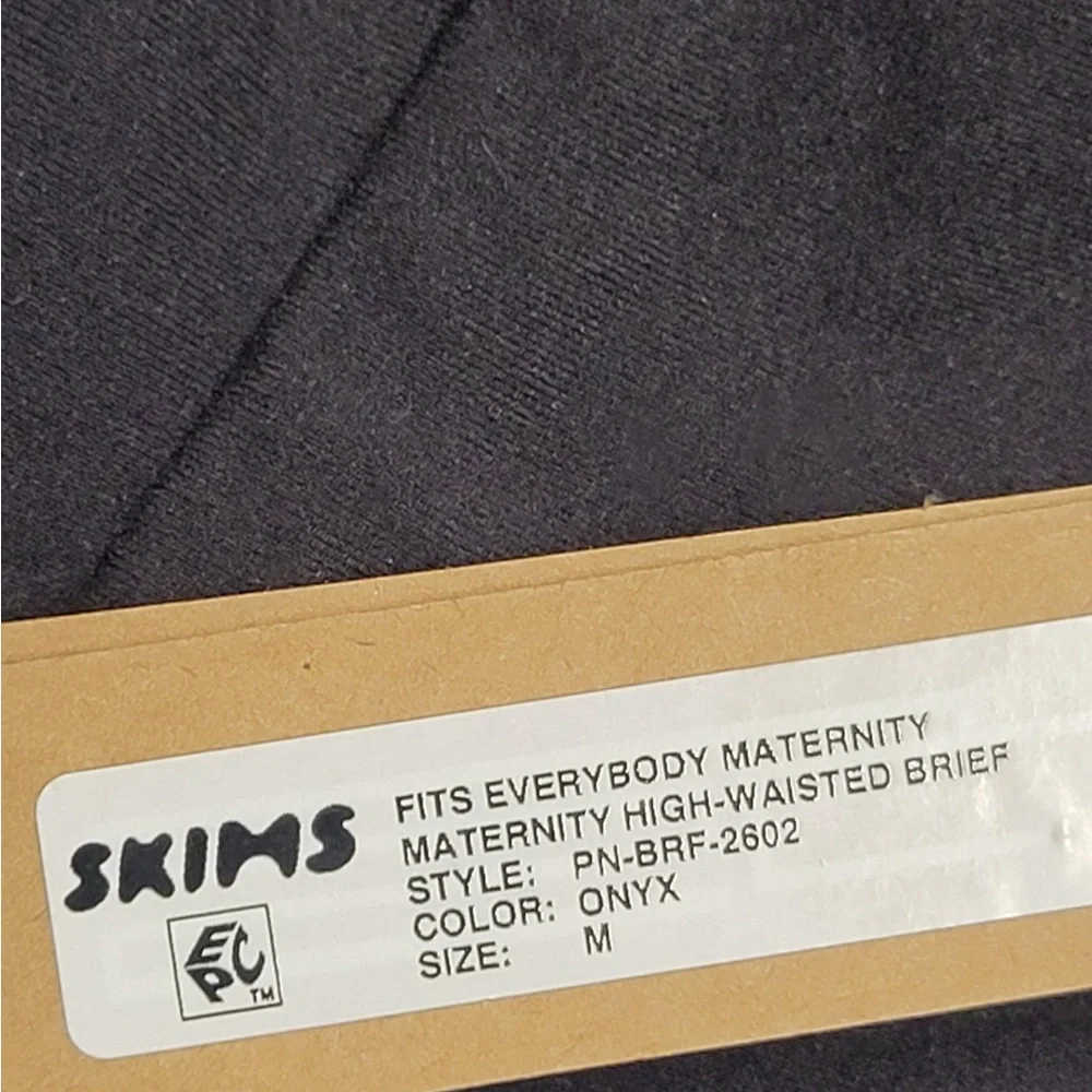 SKIMS Maternity Sculpting High Waisted‎ Brief Black/Onyx S/M NWT - Picture 7 of 8